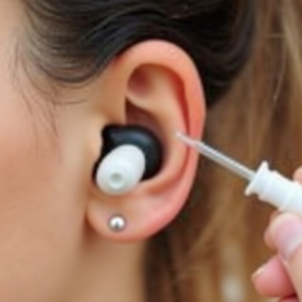 使用滴耳液時戴耳機